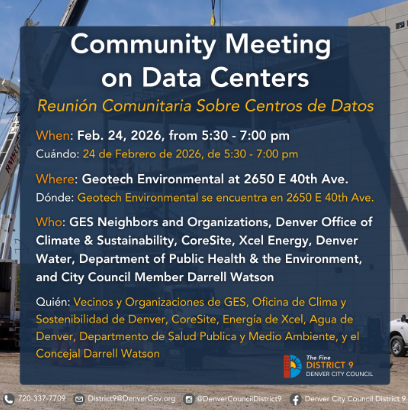 Featured Community Event: Community Meeting on Data Centers February 24, 2026 event