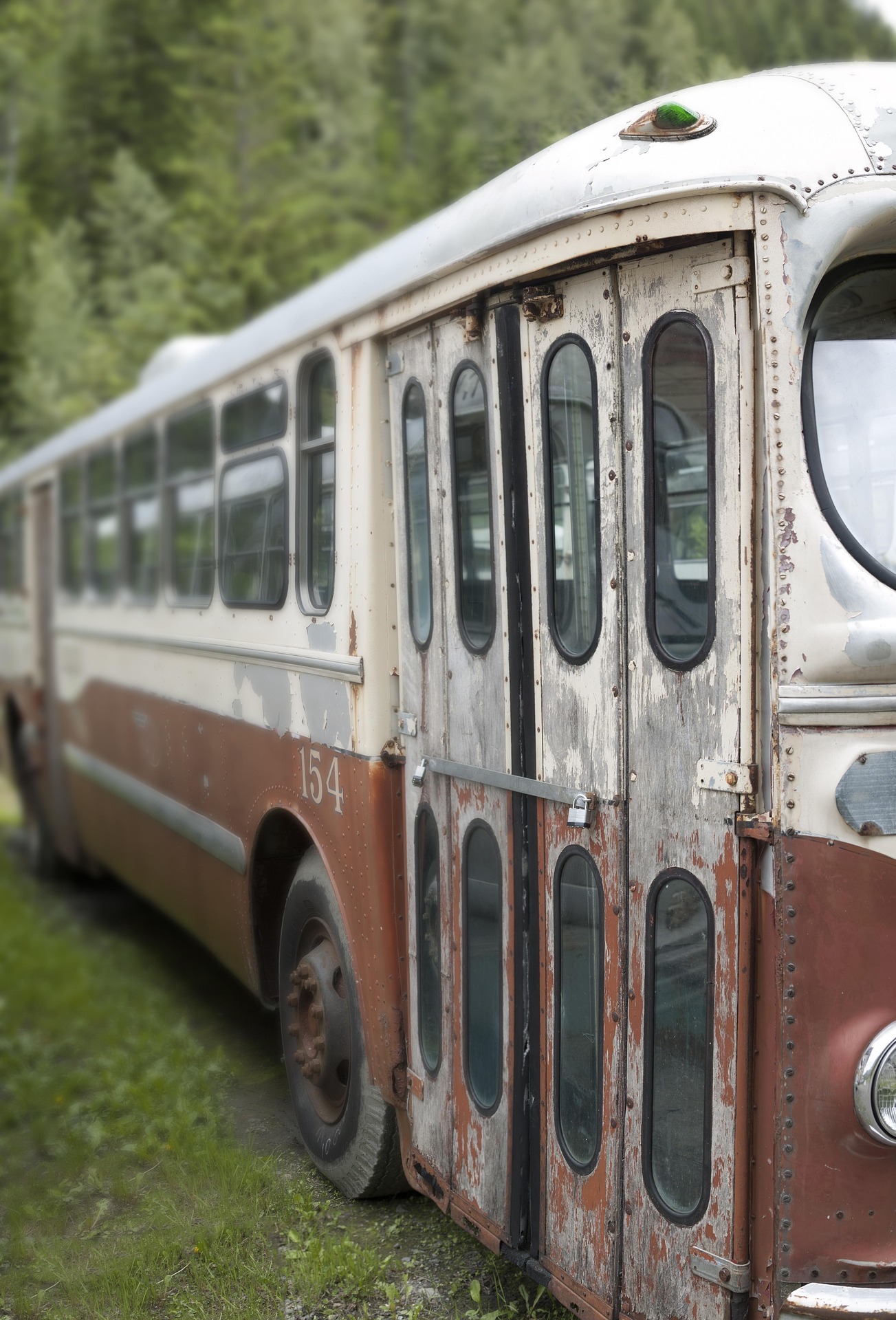 City bus exterior old