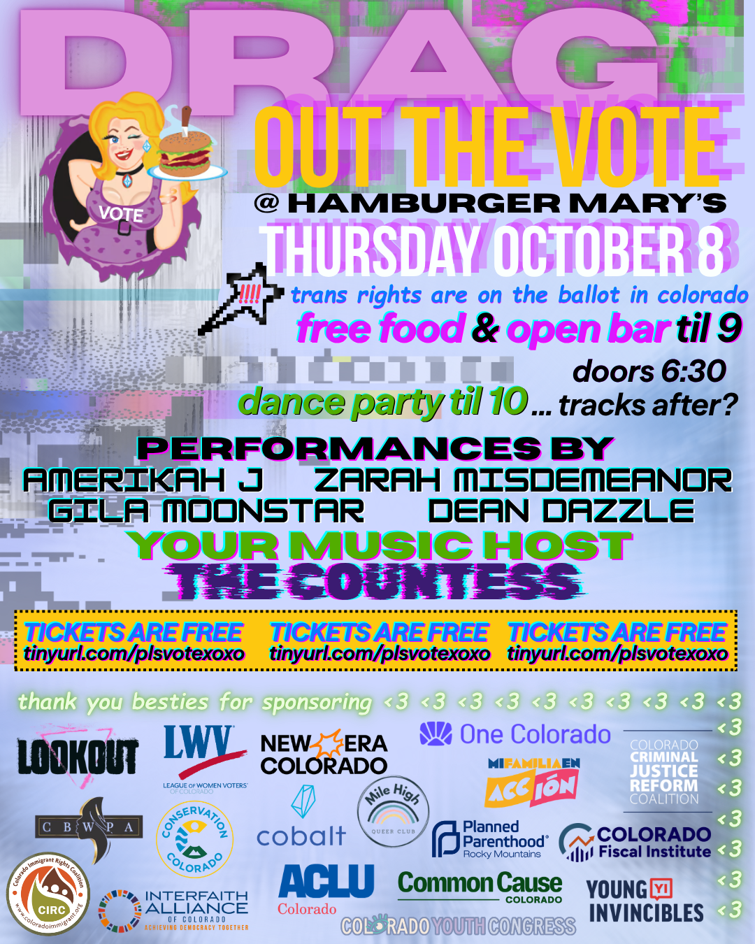 Featured Community Event Drag Out the Vote October 8, 2026 event