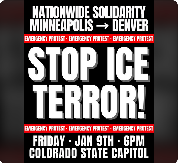 ICE Out Colorado Rally January 9, 2026 events