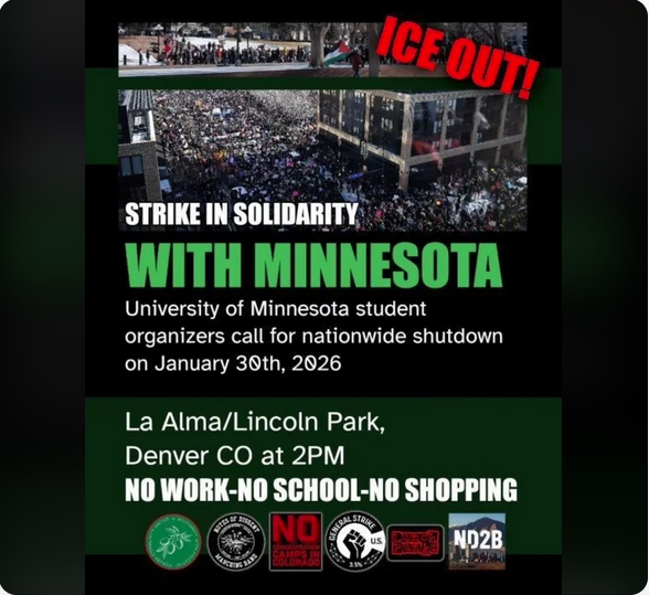 Featured Community Event: Minnesota Students ICE Out rally January 30, 2026 event