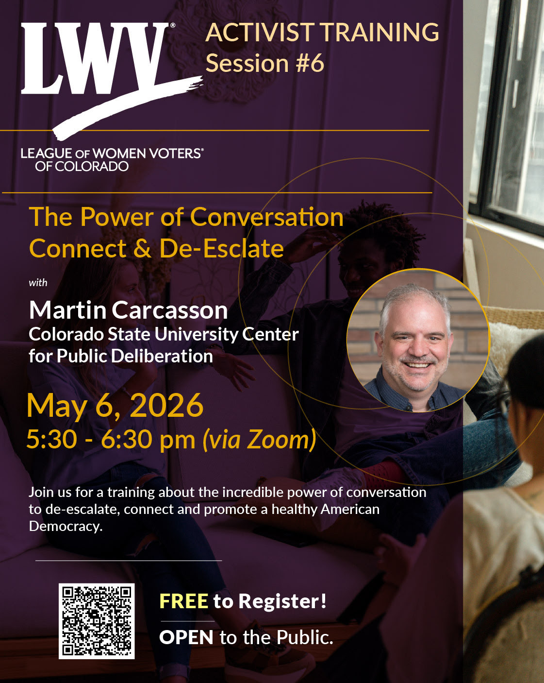 LWVCO Activist Training May 6, 2026 event
