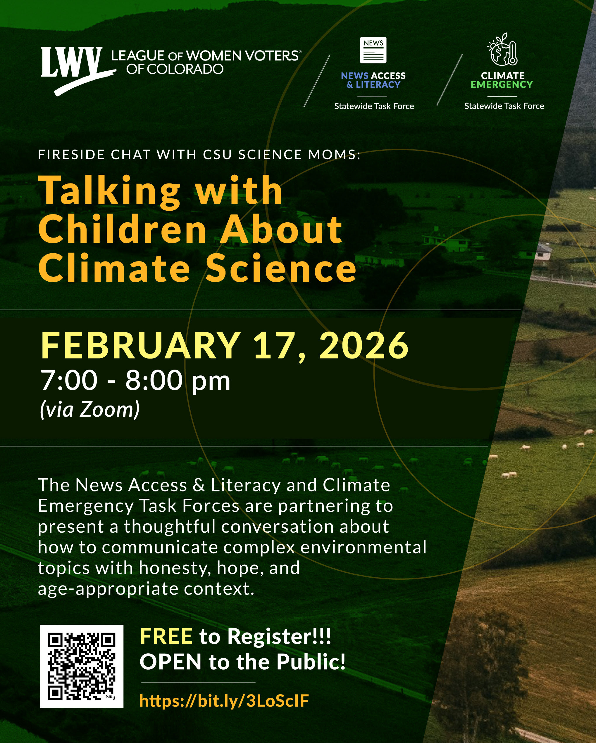 LWVCO Climate Emergency and News Access and Literacy Task Forces February 17, 2026 event
