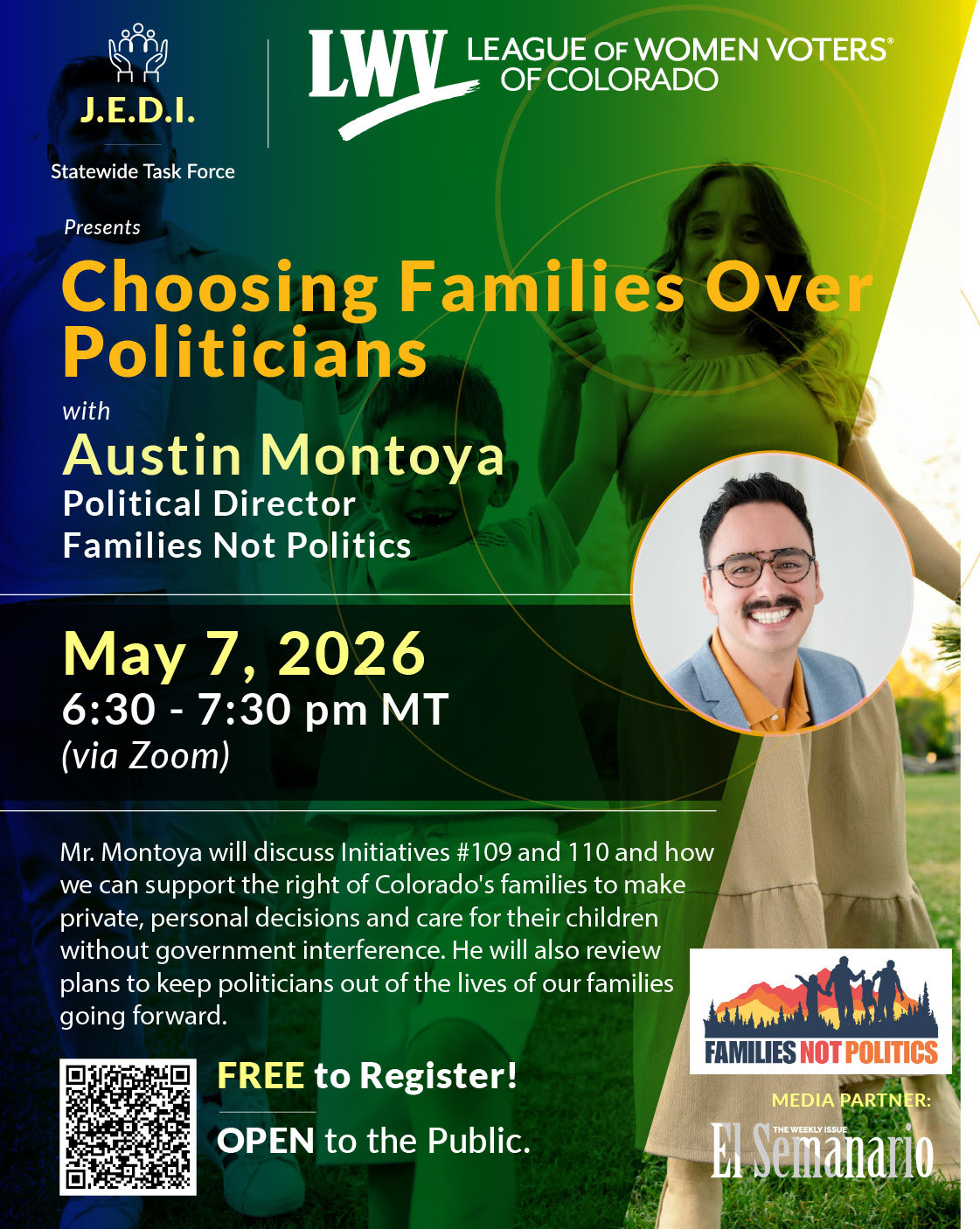 LWVCO Justice, Equity, Diversity, and Inclusion Task Force May 7, 2026 event