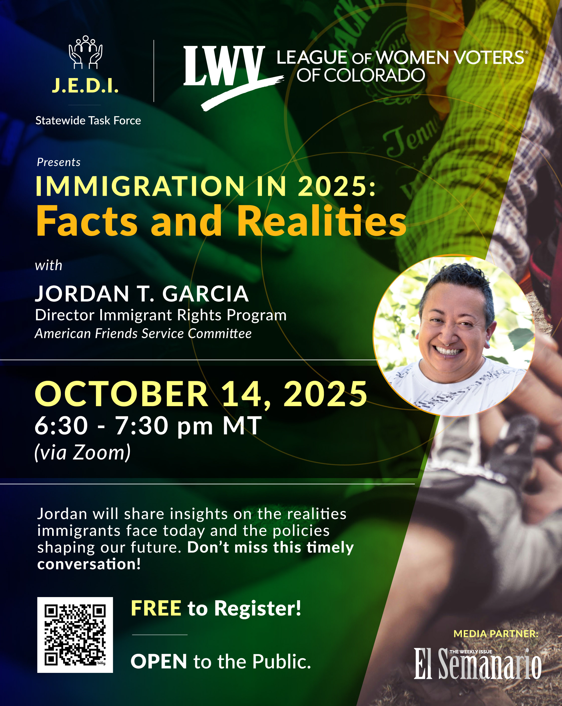 LWVCO J.E.D.I. Task Force October 14, 2025 event