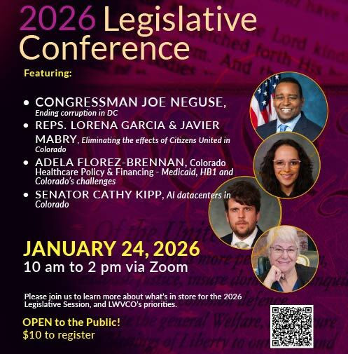 LWVCO 2026 Legislative Conference January 24, 2026 event