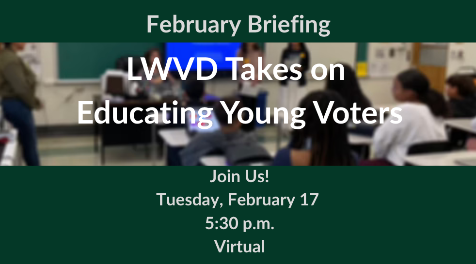 LWV of Denver Educating Young Voters February 17, 2026 event