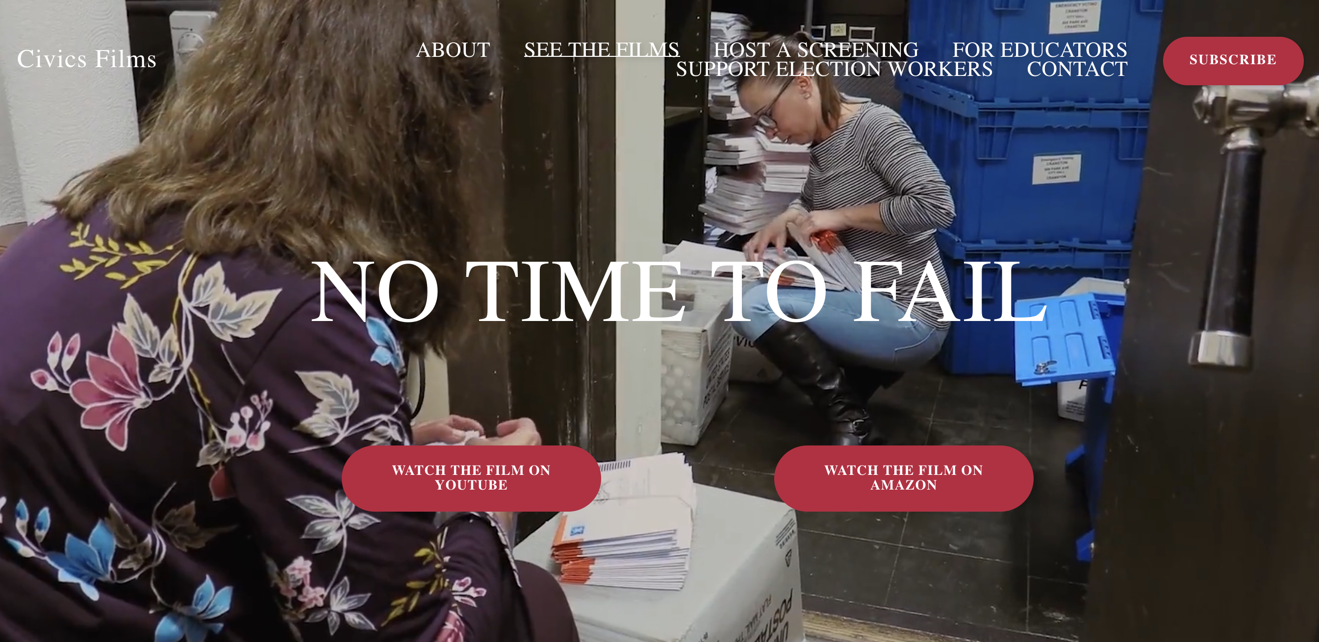 Featured Community Event: 'No Time to Fail', a Documentary About Behind the Scenes Election Administration