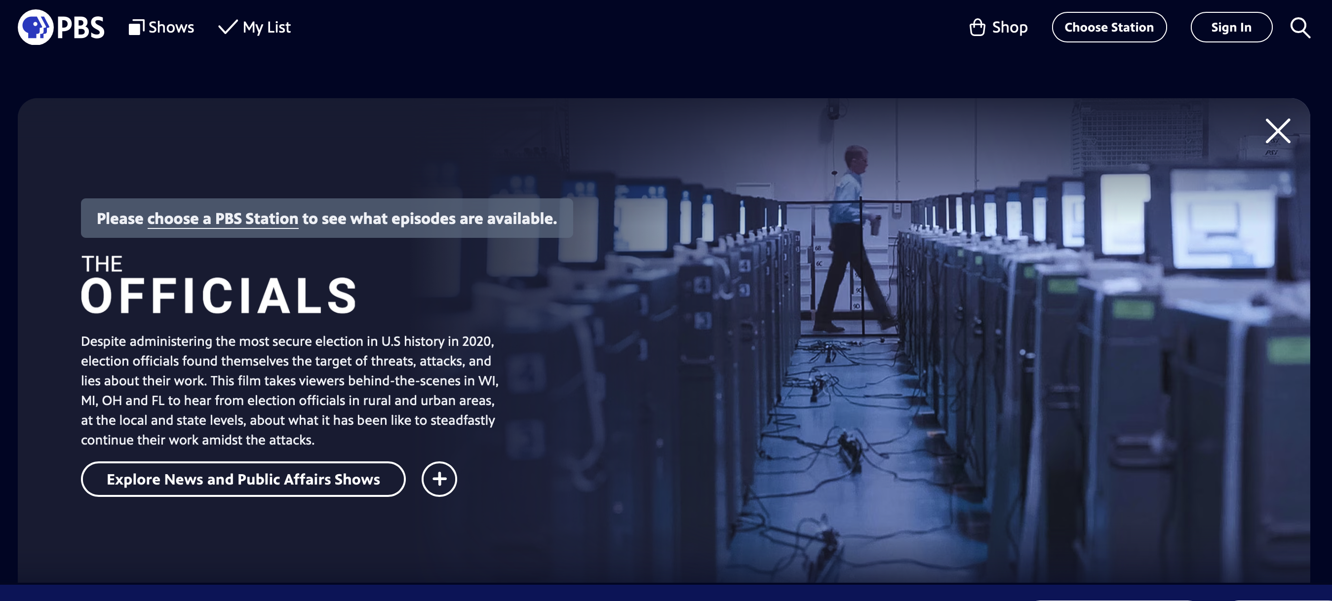 Featured Community Event: Rocky Mountain PBS Broadcasts and Free Streaming Online of 'The Officials', a Documentary About the Importance of  Election Workers to Our Democracy