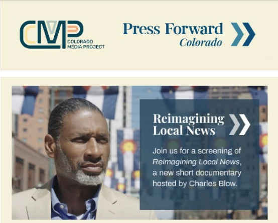 Featured Community Event: Reimagining Local News - Film and an Evening with Charles Blow< April 30, 2026 event