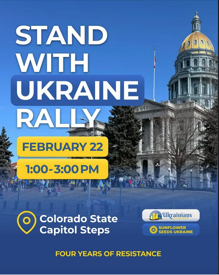 Featured Community Event: Colorado Stand With Ukraine Rally February 22, 2026 event