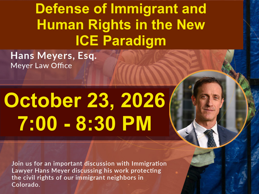 Featured Community Event: Immigration Presentation October 23, 2026 event