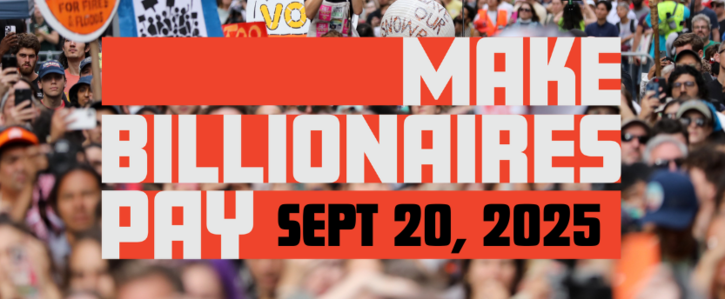 Featured Community Event: Colorado Make  Billionaires Pay rally at the Colorado State Capitol September 20, 2025 event
