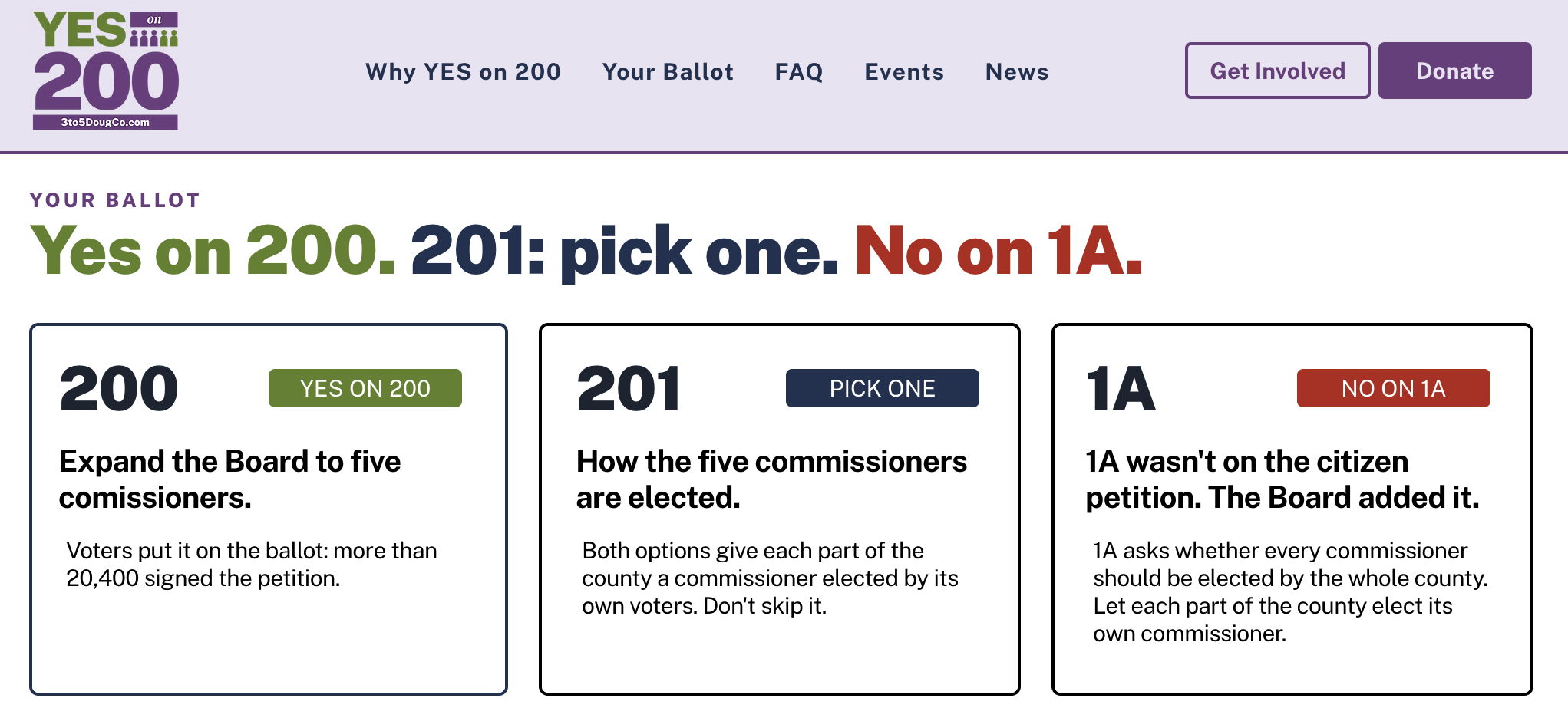Featured Community Event: YES on 200 Douglas County Commissioners 3 to 5 Initiative town Hall September 27, 2026 event