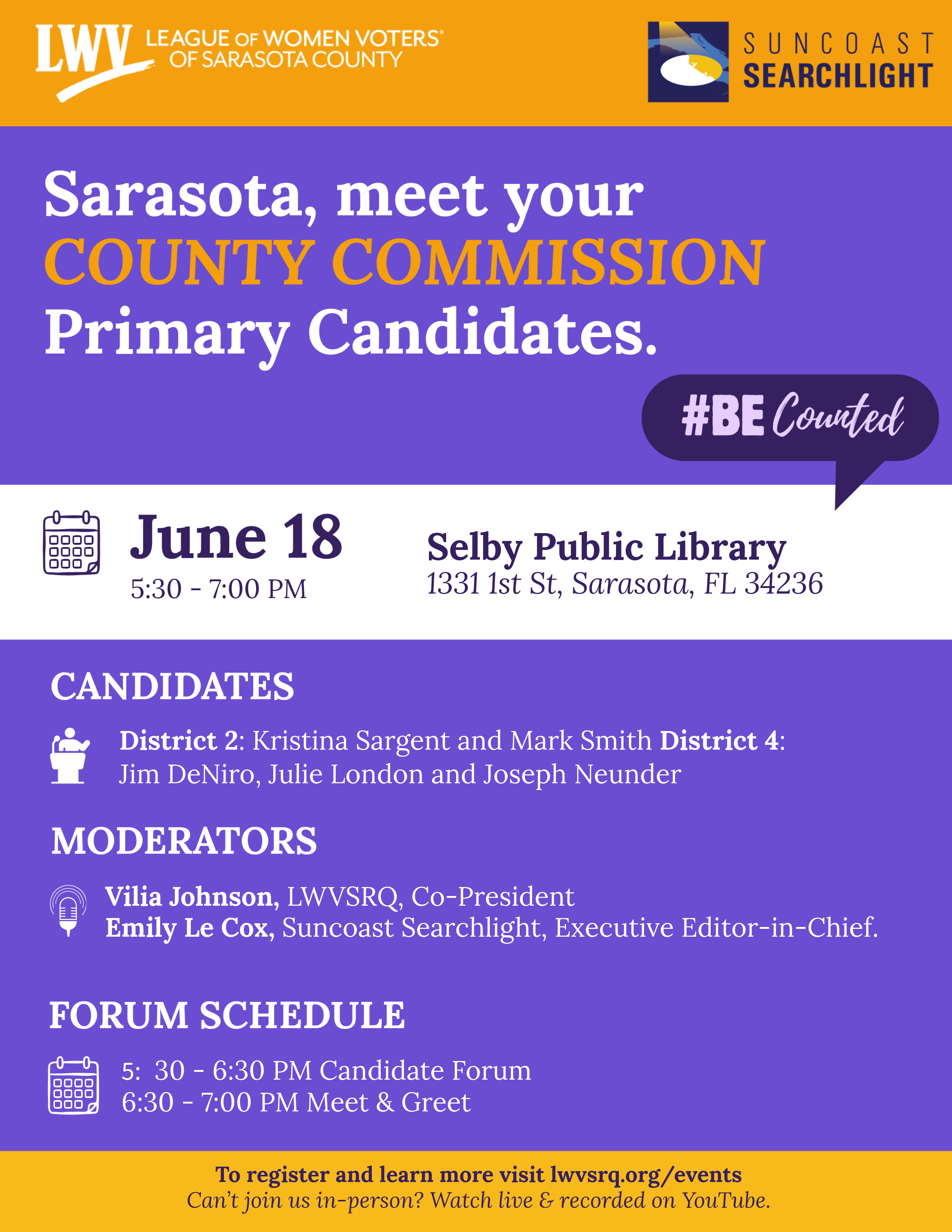 June 18th Candidate Forum