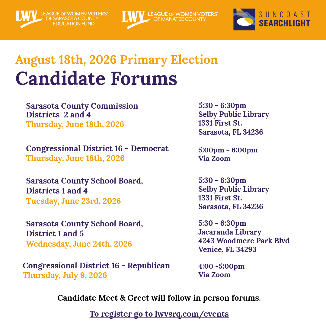 Forum Schedule Democrat