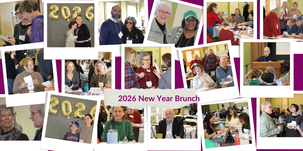 2026 New Year Brunch with many photos of LWV volunteers having fun.
