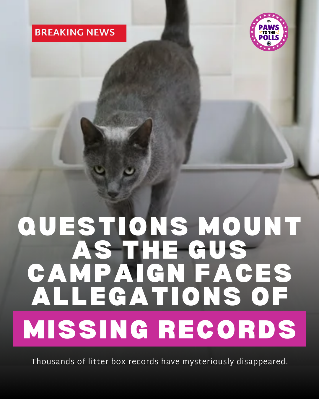 QUESTIOnS MounT AS THE GUS CAMPAIGN FACES ALLEGATIONS OF MISSING RECORDS