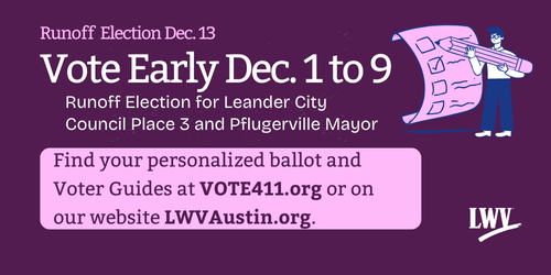 Vote Early Runoff Election