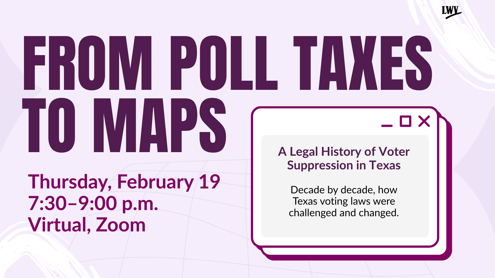 Voter Suppression in TX Banner