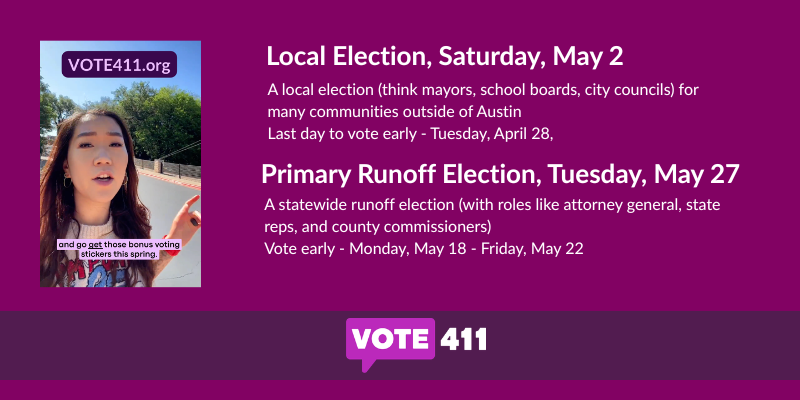 Local and Primary Runoff Elections