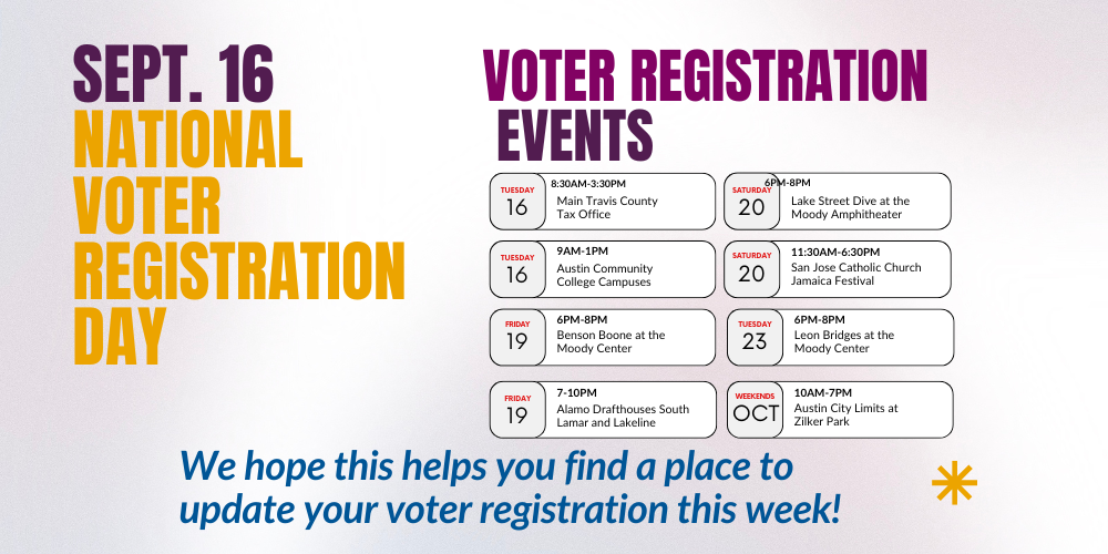 National Voter Registration Day Events