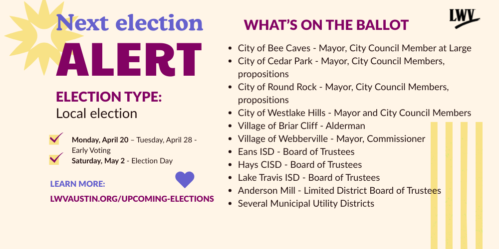 Local Election May 2, 2026