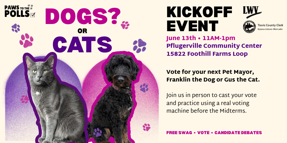PAWS to the Polls Pflugerville