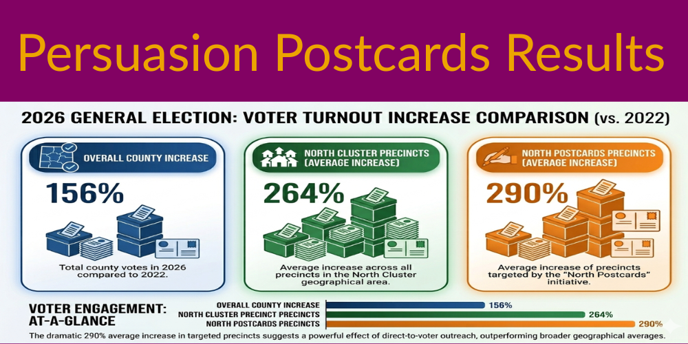 Primary Campaign Postcard results North.