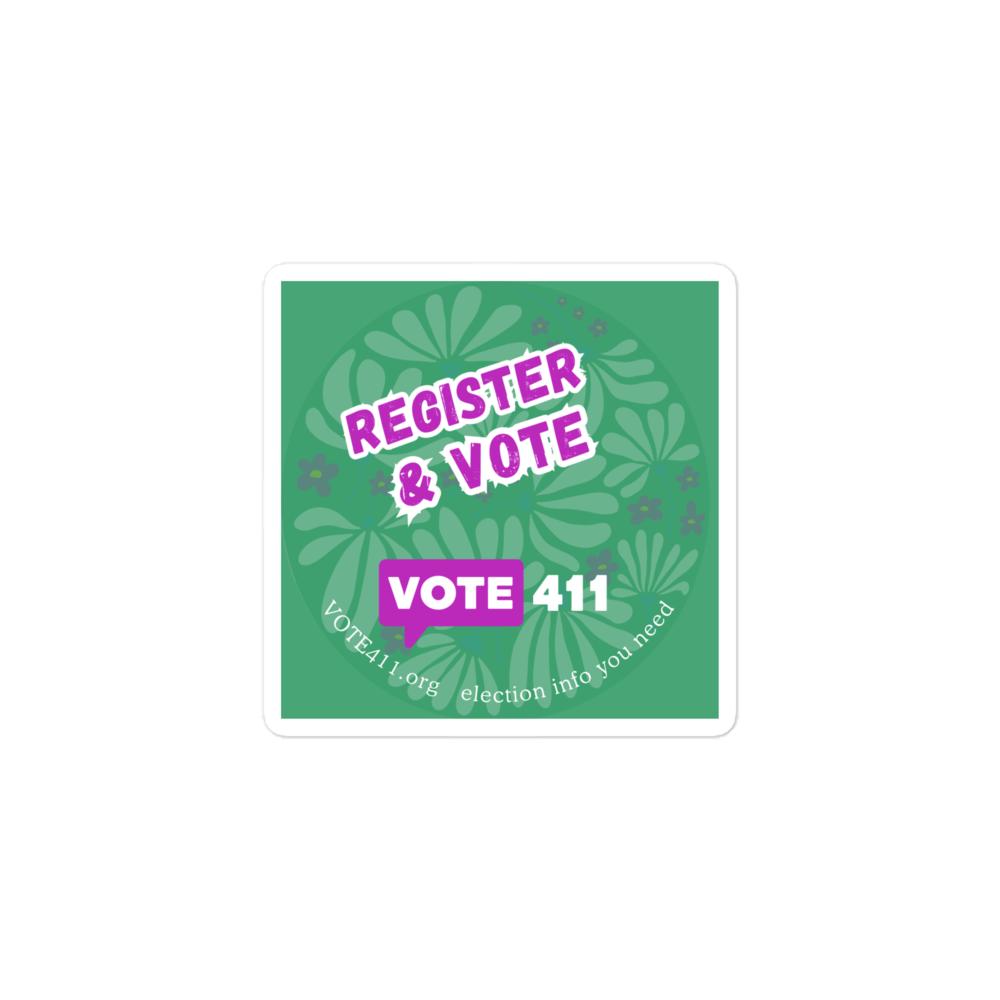 Register & Vote sticker