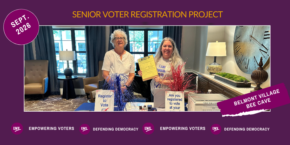 2026 Belmont Village - Senior Voter Registration Project