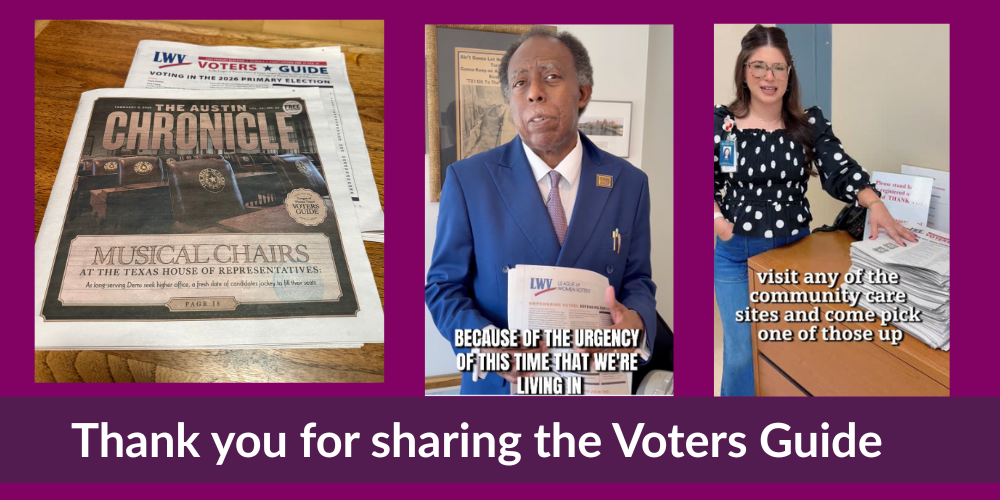 Thank you for sharing the Voters Guide