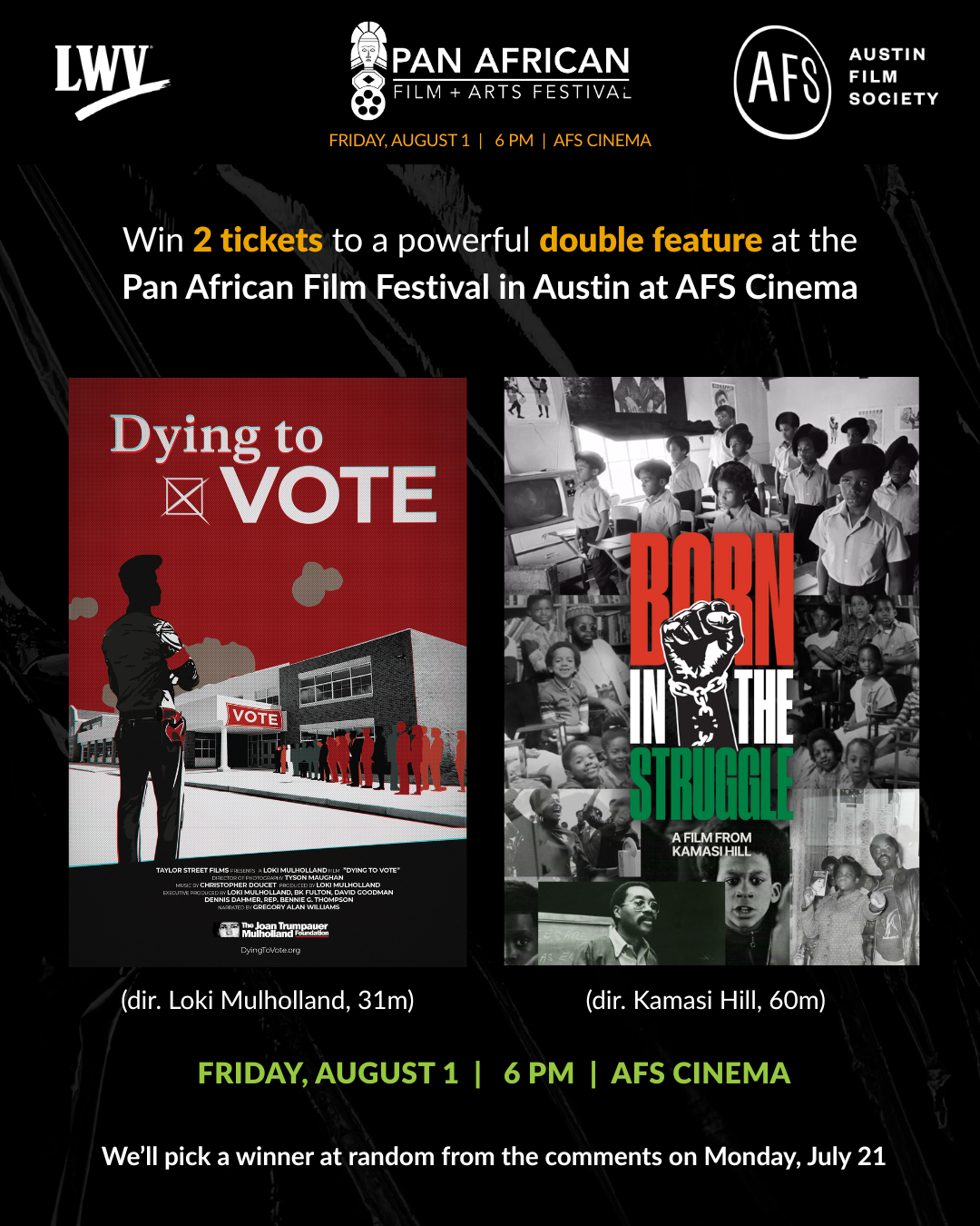 Austin Film Society Giveaway