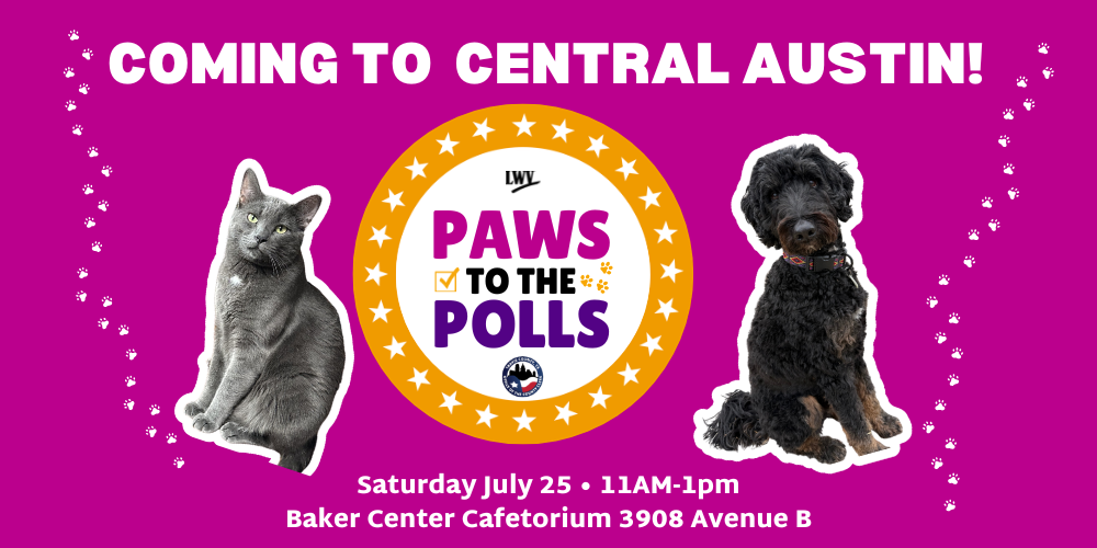 PAWS to the Polls is coming to Central Austin