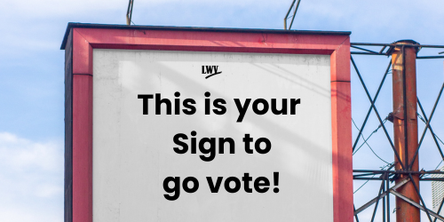 Sign to go vote