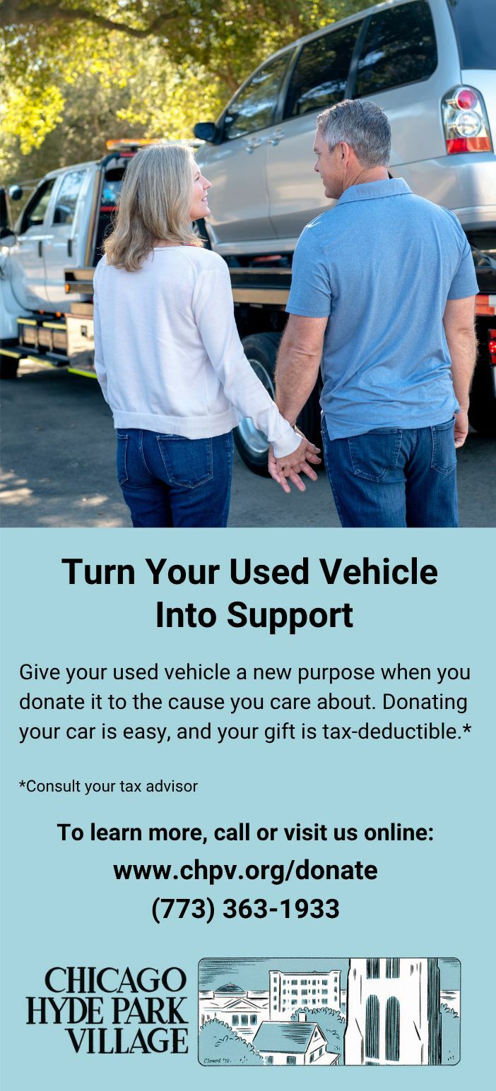Turn Your Used Vehicle Into Support. Call 773-363-1933
