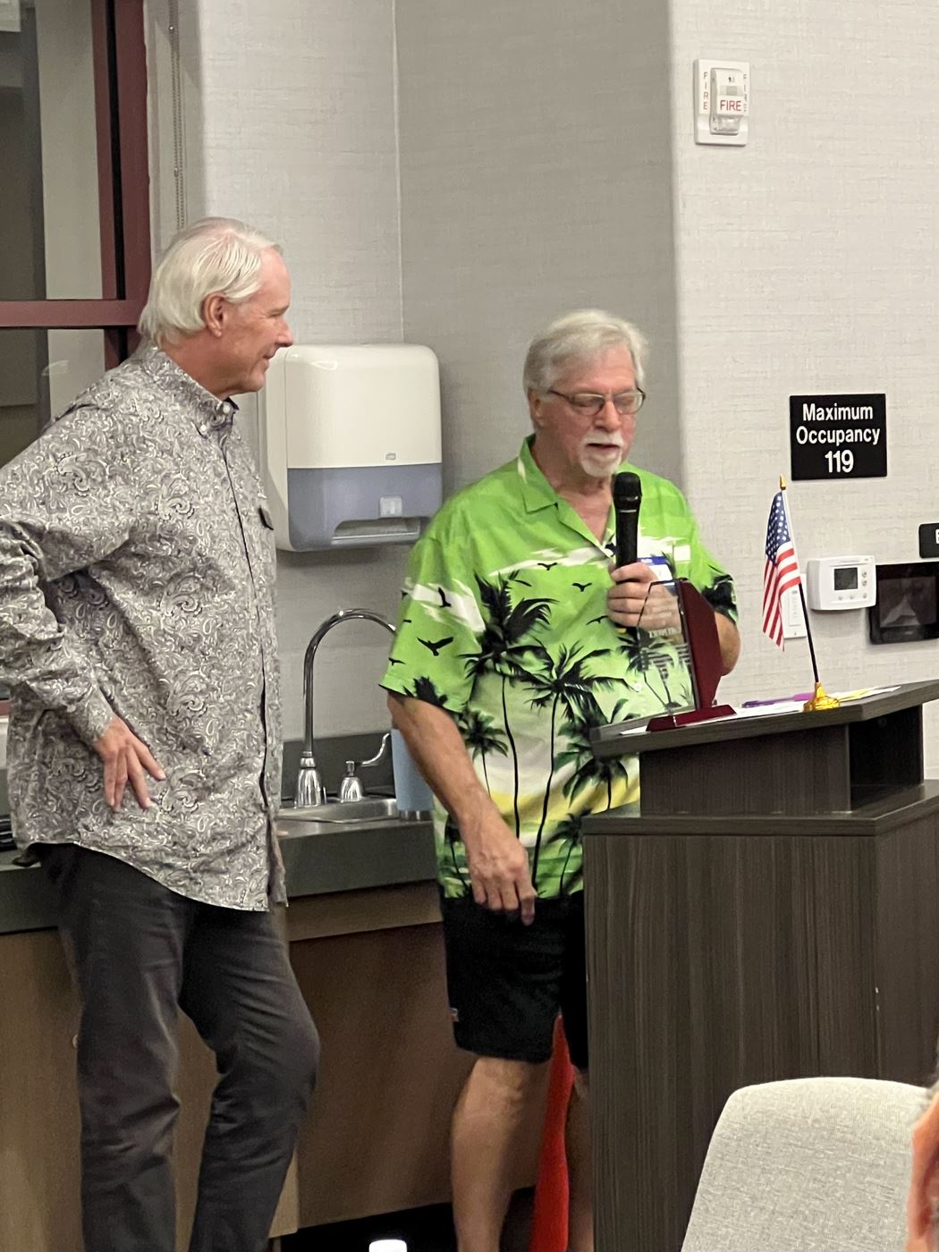 Gary Povick acceptance of Hall of Fame Award