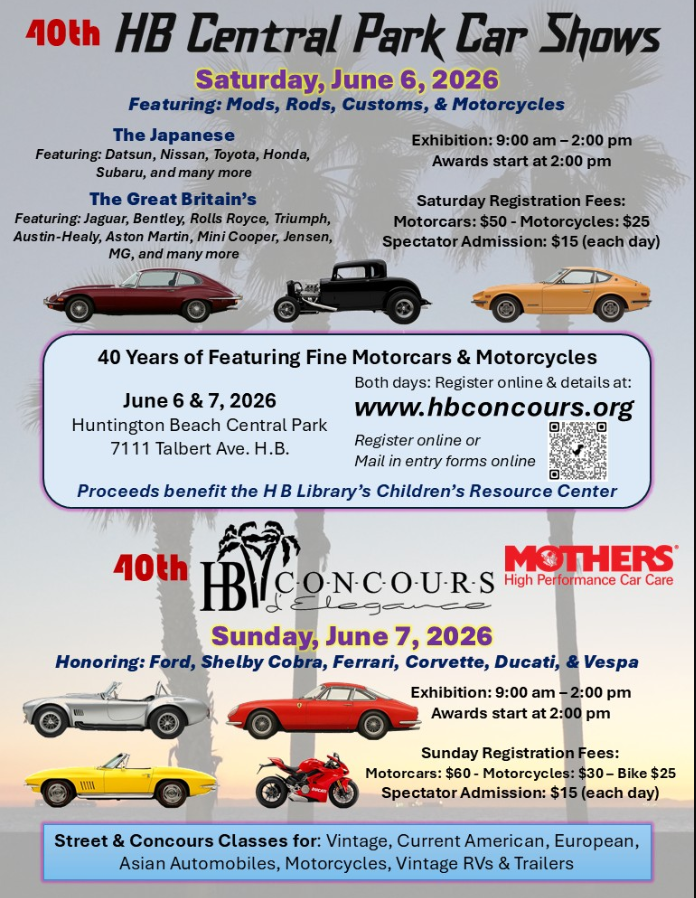 Huntington Beach Concours Flyer 20260416
