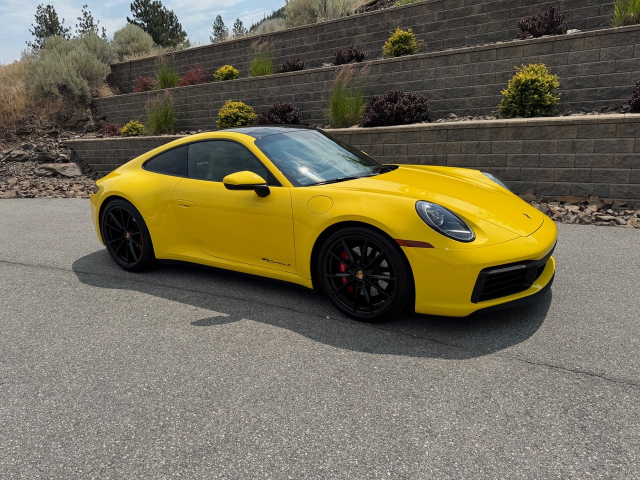 Scott McDonald 2020 911S Racing Yellow over Mojave Beige