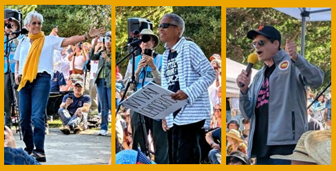 rally speakers baez