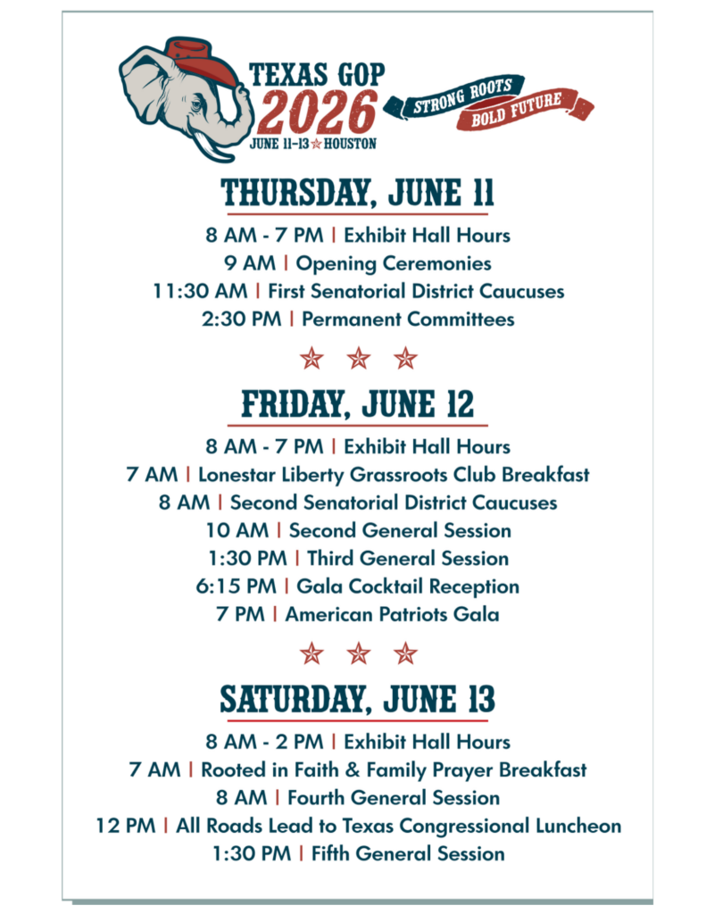 RPT Convention Schedule