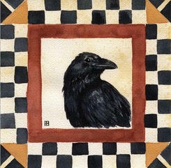Painting of crow