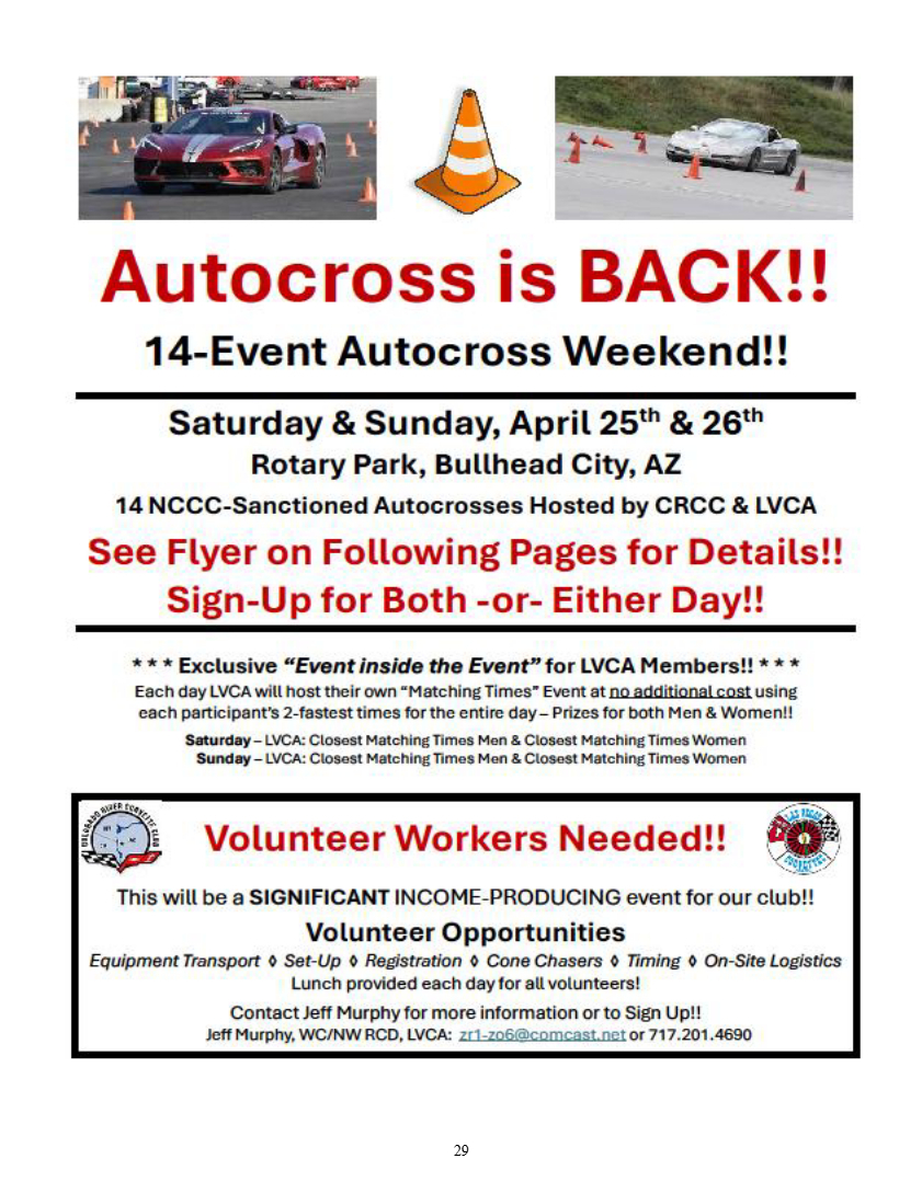 2026 April Autocross Bullhead city