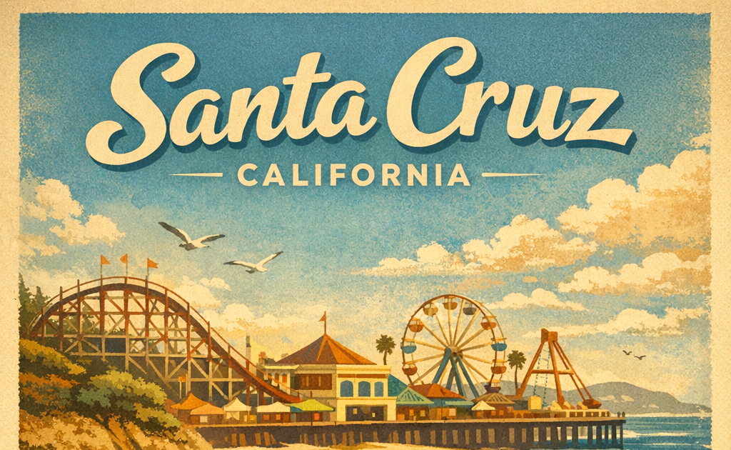 Retro Santa Cruz Beach Boardwalk