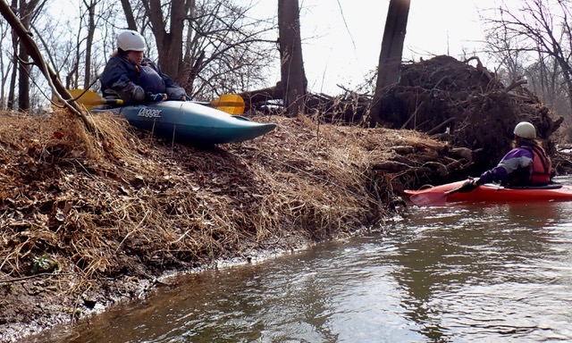 Back Creek strainer - launching in