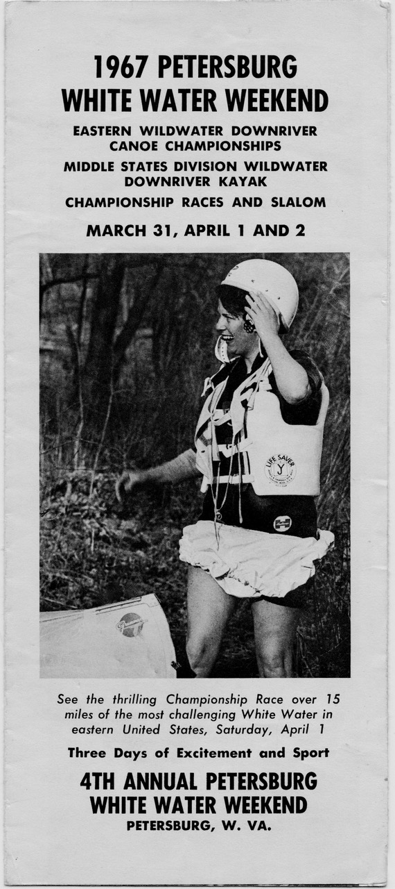 Petersburg Races - 1967 brochure featuring Barb Brown