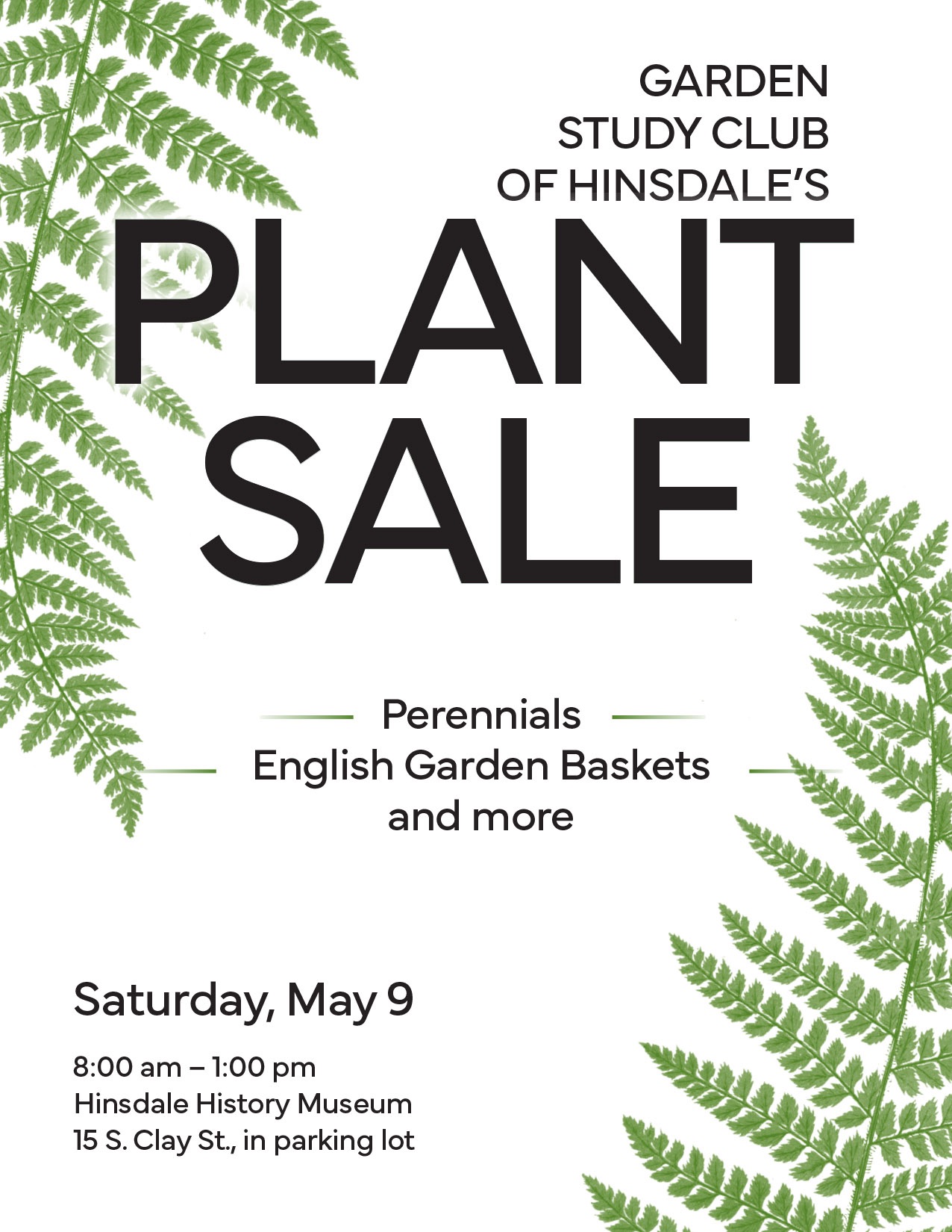 Plant Sale Flyer for 2026