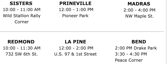 No Kings 2.0 Schedule