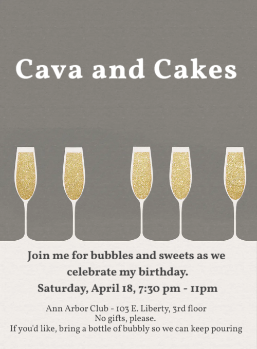 Cava and Cakes