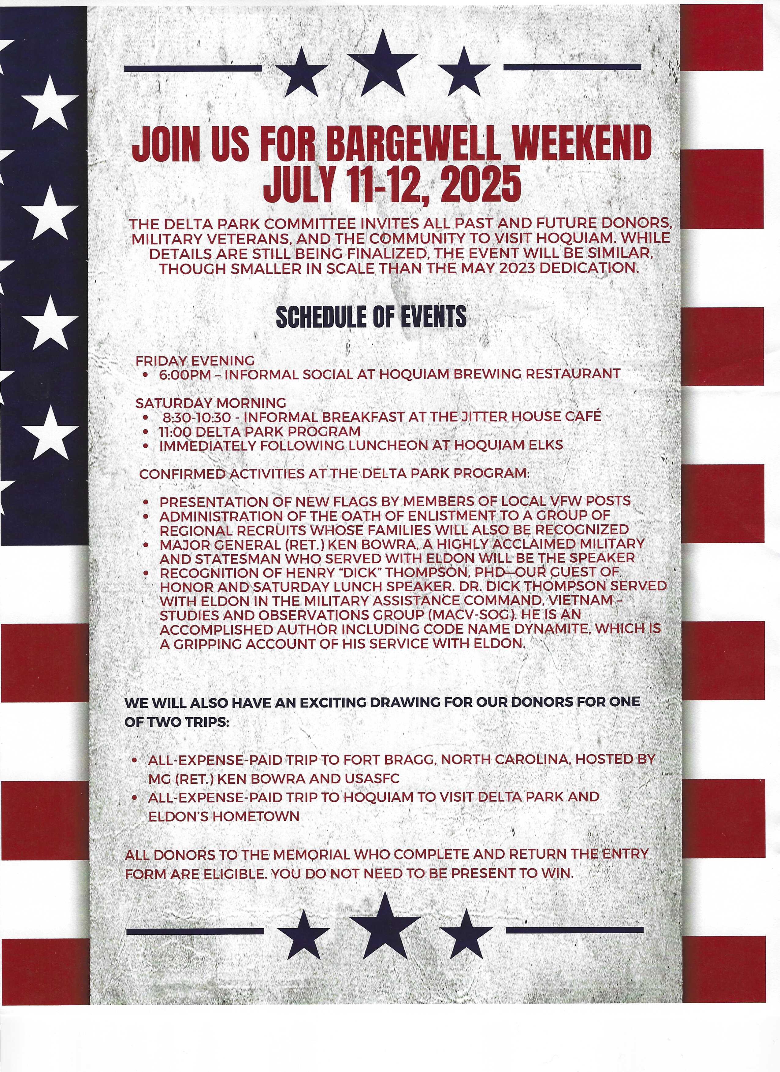 Bargewell Weekend Invite